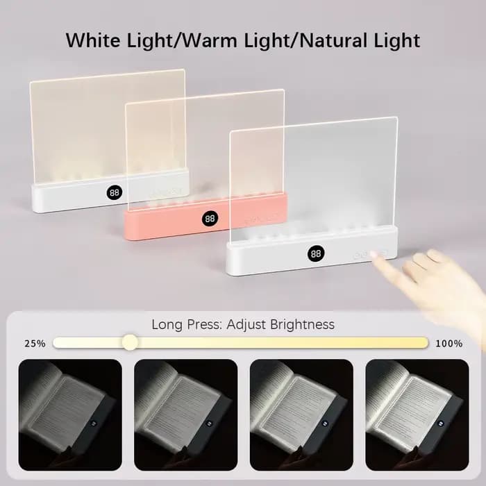 Lampe de lecture LED veilleuse livre étude familiale lampe de lecture Portable signet lumière pour lire dans le lit, voyage de motivation en voiture