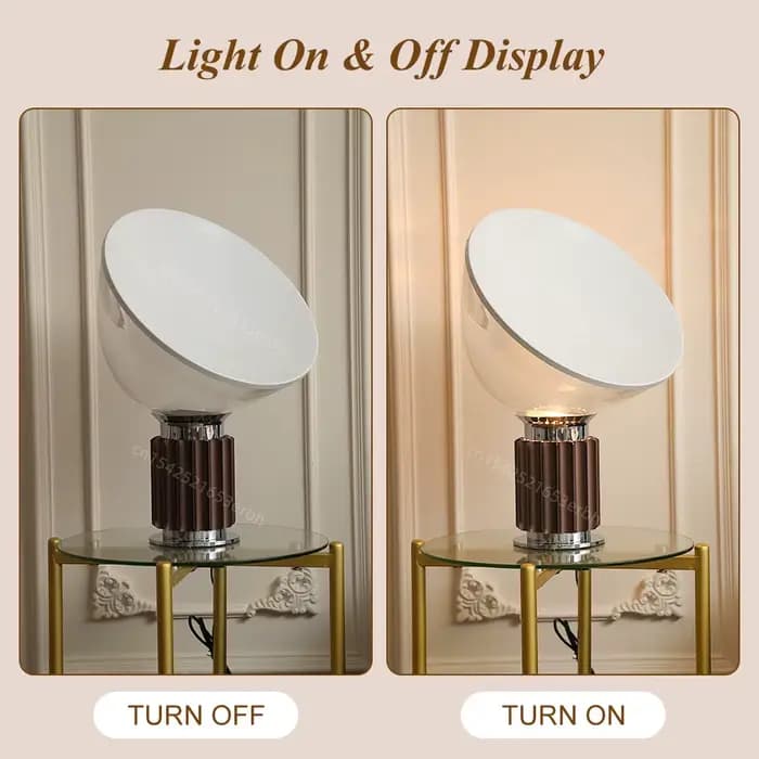 Lampe de table LED en verre italien, lampe de chevet créative en verre, lampe de table nordique pour chambre à coucher