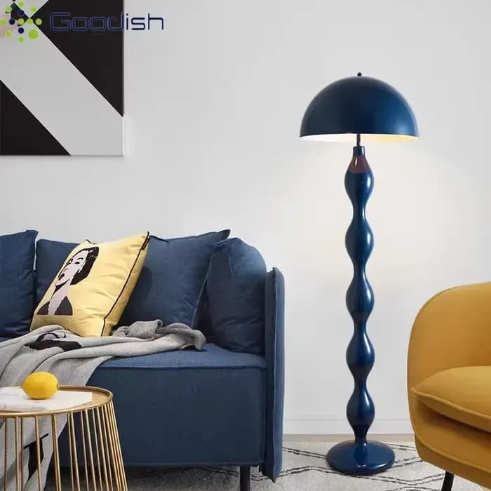 Lampe de sol LED créative en forme de champignon, style crème, luxe européen moderne, pour chambre d'enfant, décoration intérieure, lustre