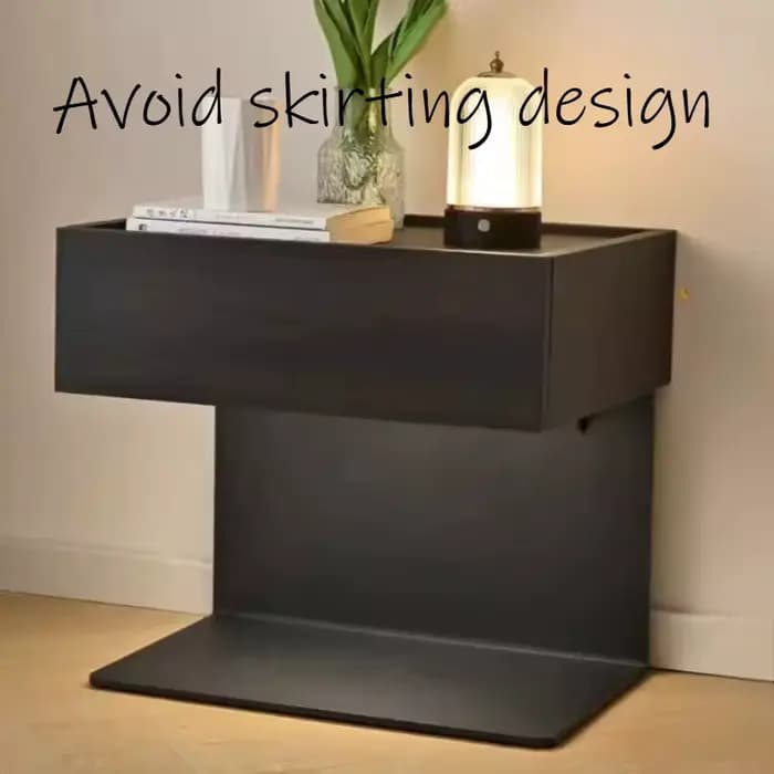 Table de chevet suspendue en bois massif, armoire minimaliste avec tiroirs, meubles de chambre à coucher modernes et luxueux pour hôtel et maison