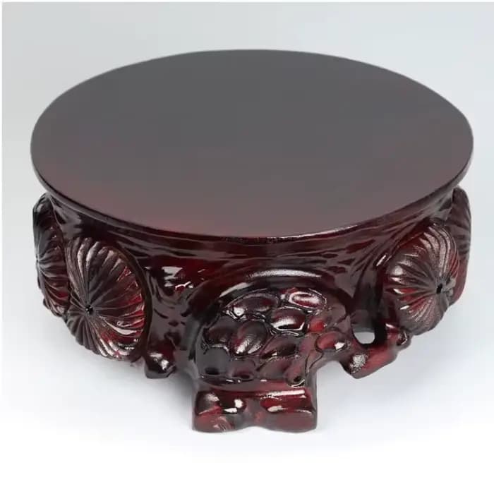 Support pour plantes en bois massif, base de présentation robuste pour bonsaï d'intérieur, plantes succulentes, décoration maison et jardin