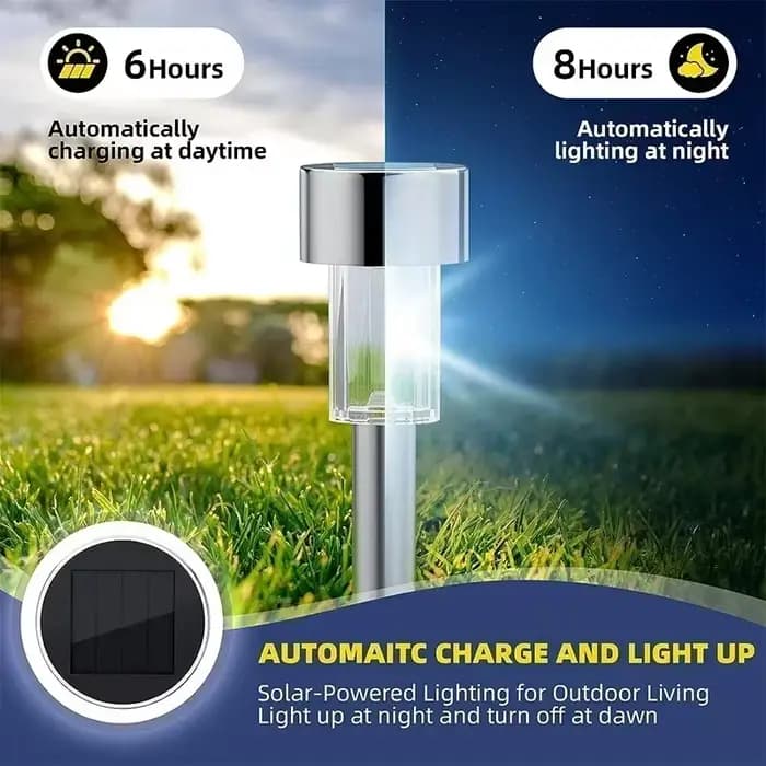 Lampe solaire LED d'extérieur, imperméable, luminaire de paysage, idéal pour un jardin, pack de 10, 20 ou 30 unités