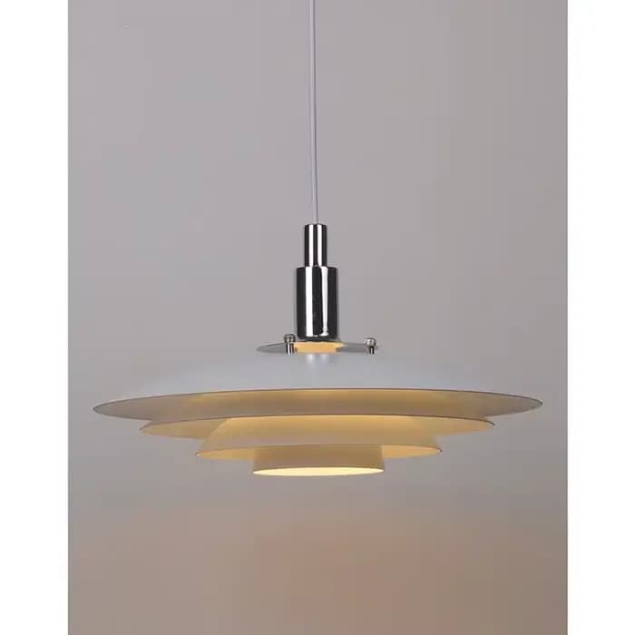 Lampe suspendue design mid-century dégradée blanc-rouge pour salle à manger cuisine et autres pièces de la maison