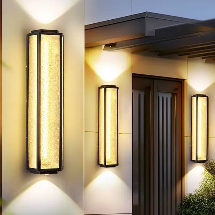 Applique extérieure lampe de couloir lampe de porche en acier inoxydable Villa entrée appliques murales étanches luminaire mural externe