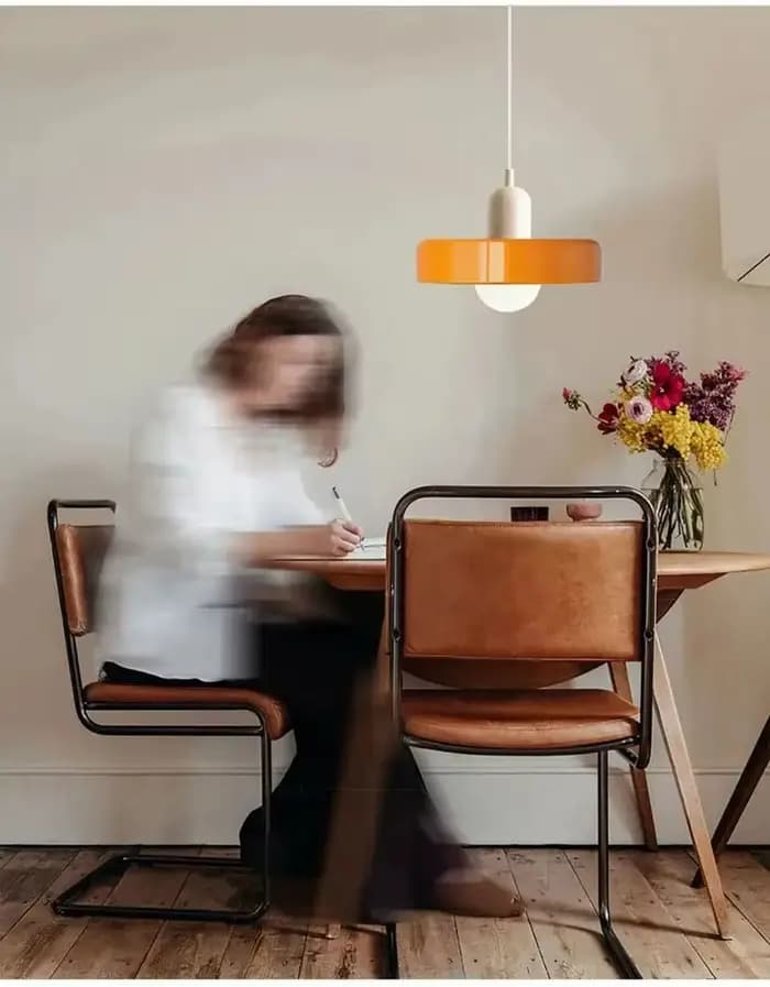 Lampes suspendues en verre rétro nordique intérieur E27 LED lustre salon salle à manger chambre cuisine luminaires décoratifs