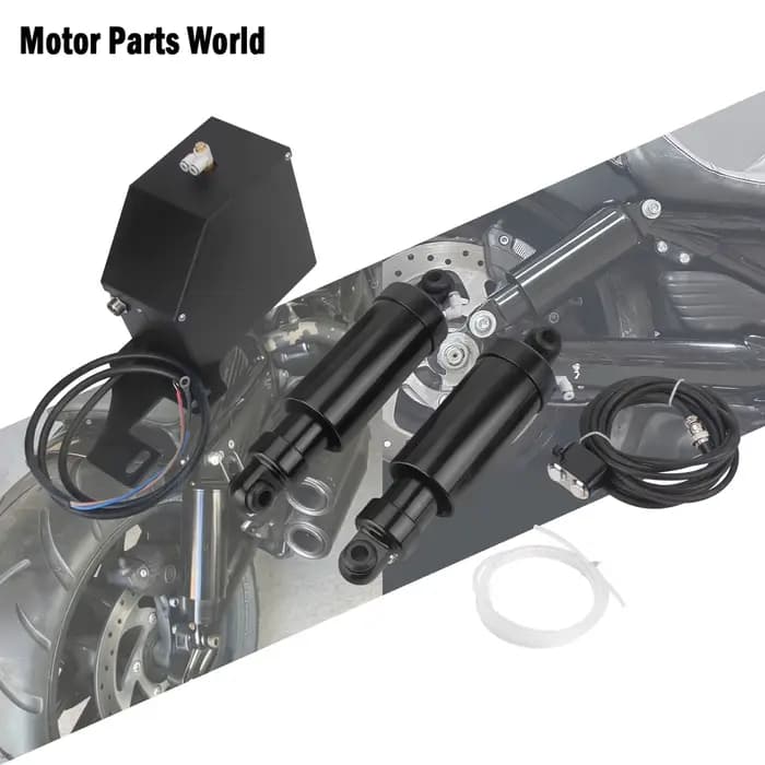 Kit de suspension pneumatique arrière de moto, noir, Harley Touring Road King Electra Street Road, foetal de Ccalculator Limited FLHTKSE 1994-22