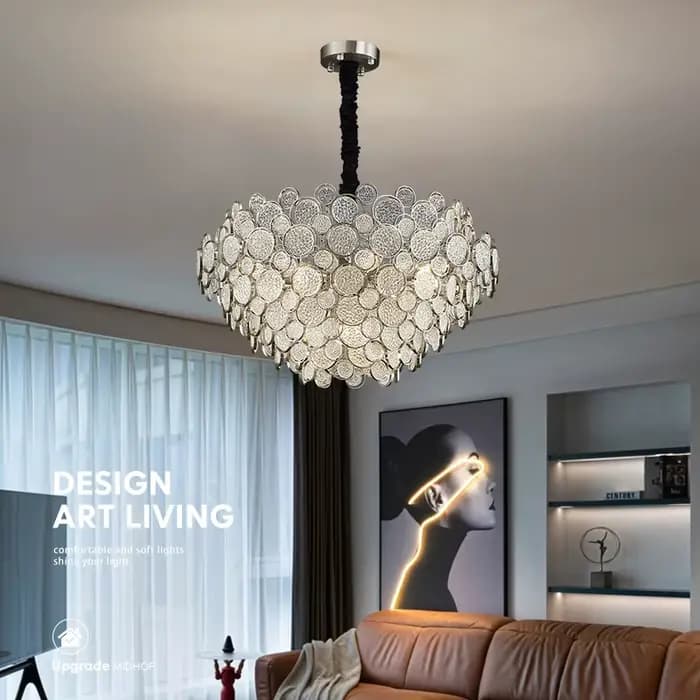 Lustre de Plafond Luxe Léger 2026 – Suspension Moderne Designer pour Villa, Salon, Salle à Manger – Luminaire Décoratif pour la Maison