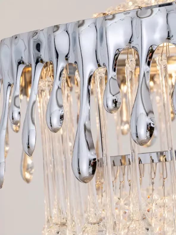 Lustre en cristal LED de style français de luxe pour la décoration de la maison, villas, salons, hôtels, restaurants, luminaires