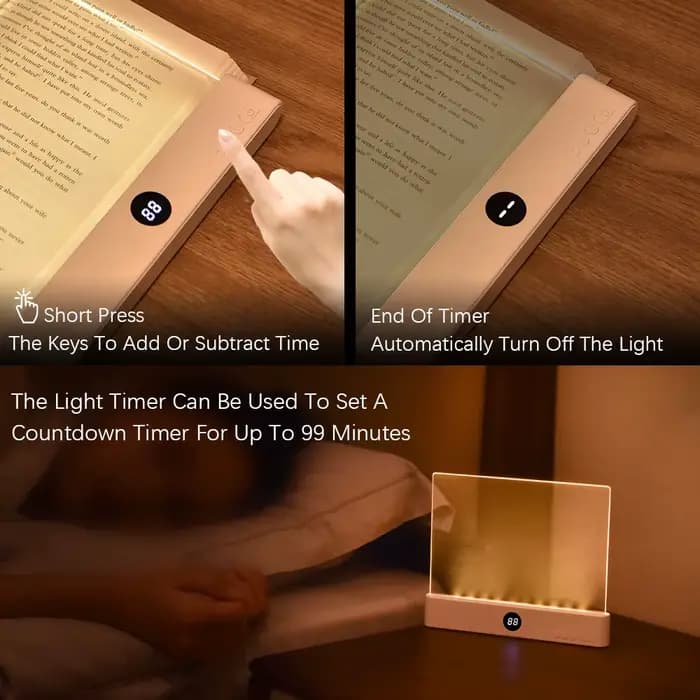 Lampe de lecture LED veilleuse livre étude familiale lampe de lecture Portable signet lumière pour lire dans le lit, voyage de motivation en voiture