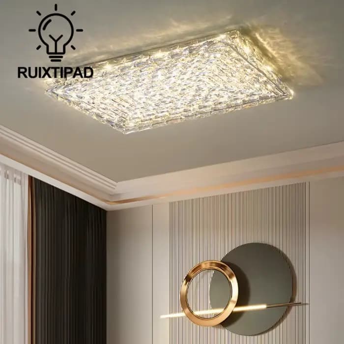 Plafonniers en cristal de luxe lustre conceptions modernes pour salon chambre éclairage intérieur plafonnier décor à la maison luminaire