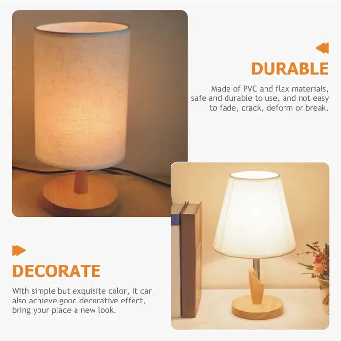 Couvercle d'abat-jour de lampe, feuille de gril de tissu de bricolage léger, coupe de table exécutive de tambour, pré-arex de ferme, lustres de sol