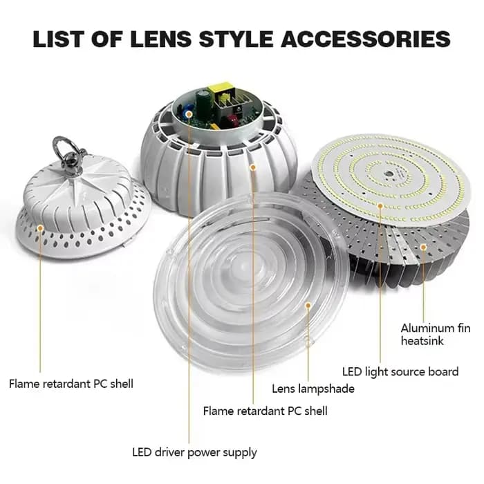 Nouvelles Lampes Industrielles LED Modernes à Haute Luminosité, Luminaire Industriel pour Grandes Espaces, Lustre Chaîne pour Usine, Entrepôt, Atelier, Ampoule Économe en Énergie