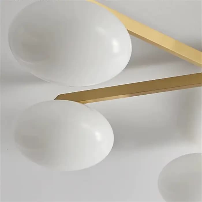 Bauhaus plafonniers en laiton or led verre galets lampe chambre salle d'étude sputnik lampe salon salle à manger Suspension éclairage