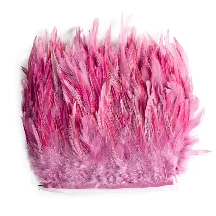 Plumes de faisan de dégager multicolores jetables, garniture à franges pour l'artisanat, décoration de robe, plume de coq naturelle gratuite, 1 mètre