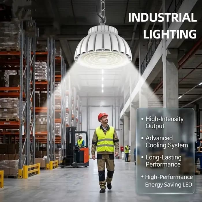 Nouvelles Lampes Industrielles LED Modernes à Haute Luminosité, Luminaire Industriel pour Grandes Espaces, Lustre Chaîne pour Usine, Entrepôt, Atelier, Ampoule Économe en Énergie