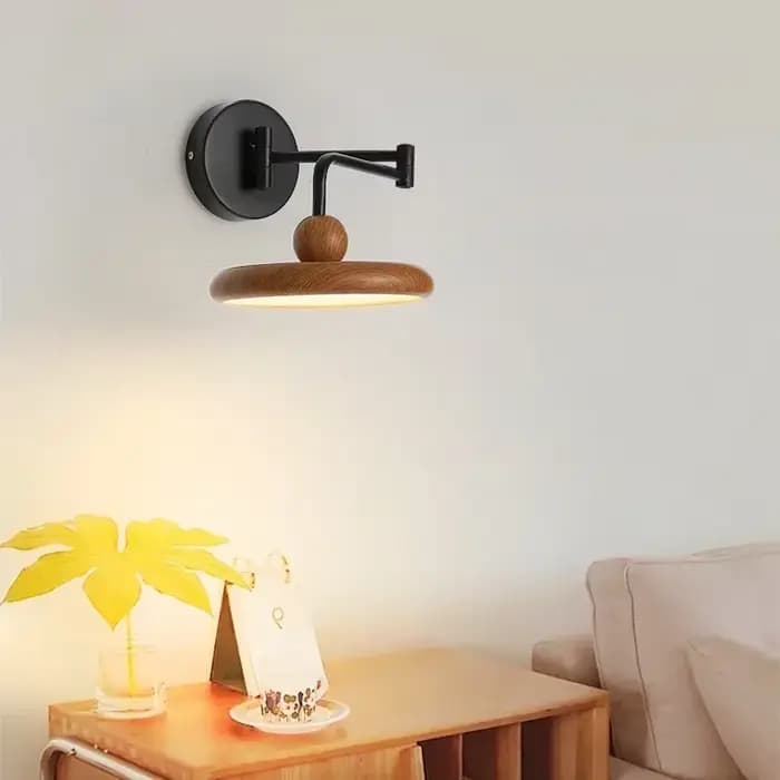 Lampe murale à bras articulé LED pour chambre à coucher, chevet, bureau, canapé, hôtel, style moderne crème, éclairage de lecture