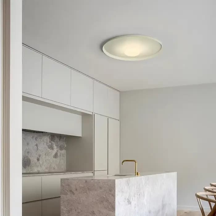 Plafonnier LED Circulaire au Design Nordique Moderne, Luminaire Décoratif d'Nik, Idéal pour une Chambre à Coucher, un Bureau ou un Couloir