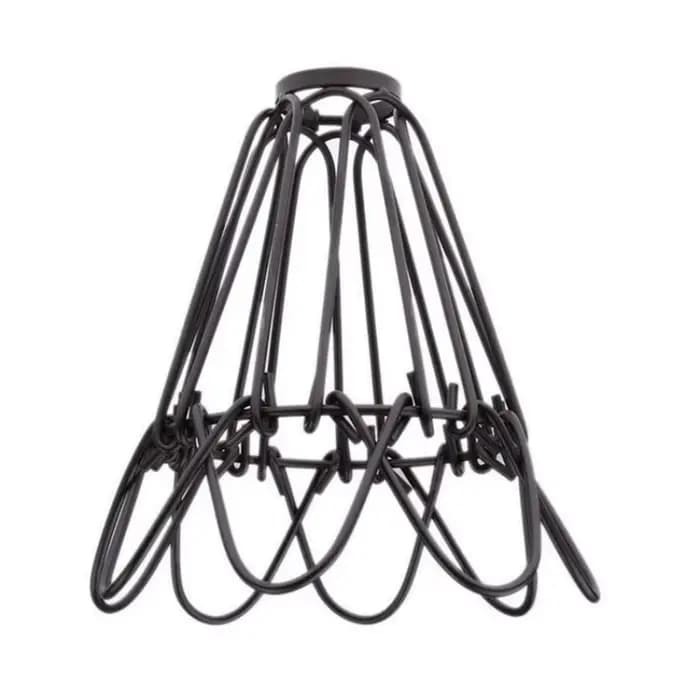 Abat-jour Industriel E27 Edison Vintage Cage pour Lampes, Éclairage DIY