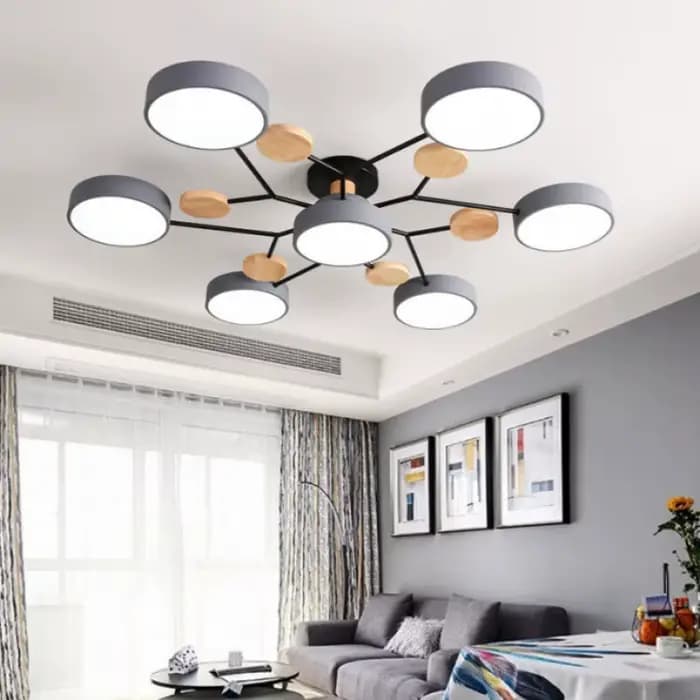 Lustre LED avec 3 couleurs différentes, adapté au salon, chambre à coucher, hôtel, appartement, bureau, décoration de la maison, éclairage intérieur