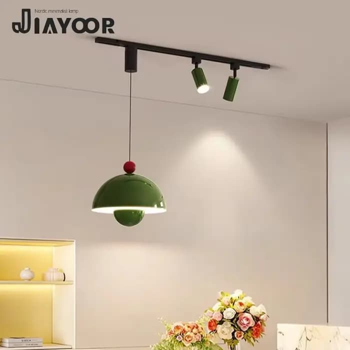 Style français pendentif LED lumière longue bande projecteur décoration de la maison salon chambre salle à manger cuisine luminaires