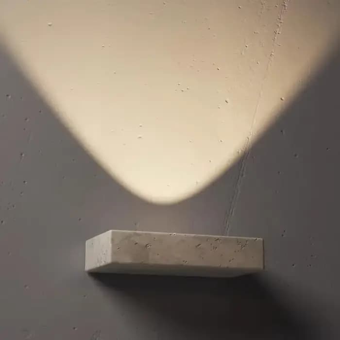 Applique murale LED en travertin jaune, en marbre wabi-sabi, pour chambre à coucher, Bar, hôtel, lampe d'ambiance moderne et minimaliste, luminaire décoratif d'intérieur