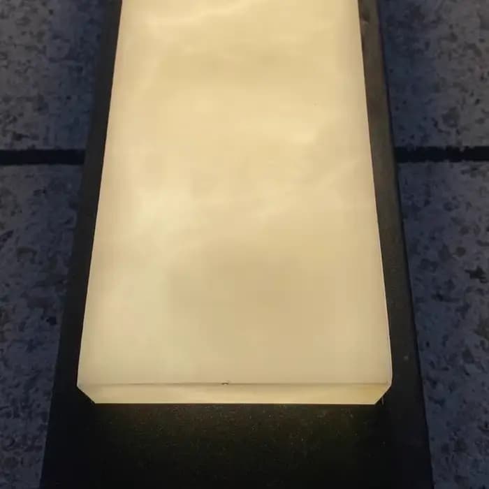 Lampe murale extérieure moderne de luxe, étanche, en acier inoxydable, design imitation marbre, pour balcon, éclairage extérieur de villa
