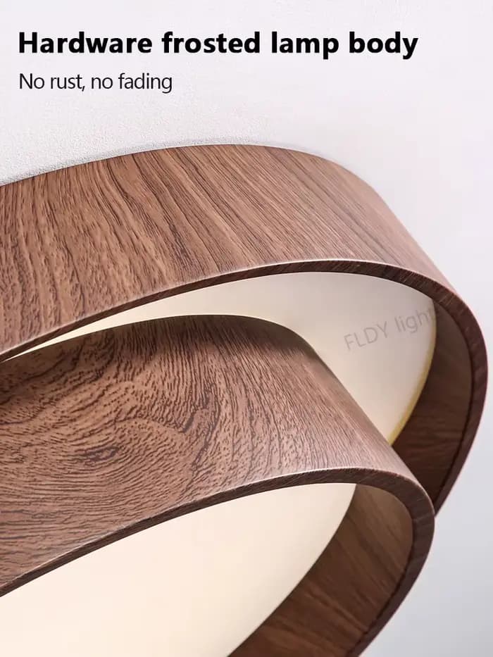 Menvix-Plafonnier LED en Bois au Design Nordique, Luminaire Décoratif d'Nik, Idéal pour un Salon, une Salle à Manger, un délégations ou une Chambre à Coucher