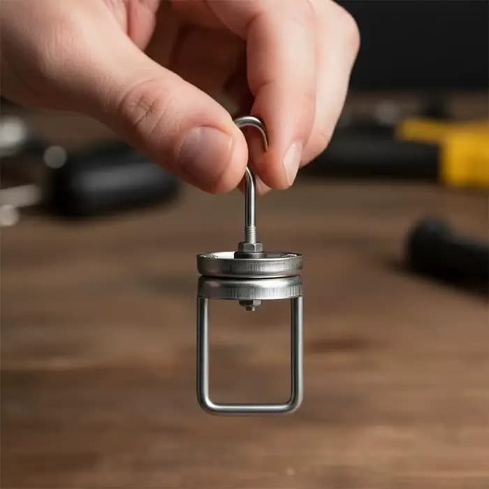 Crochet rotatif en acier robuste pour systèmes de suspension de peinture en poudre et ateliers de peinture