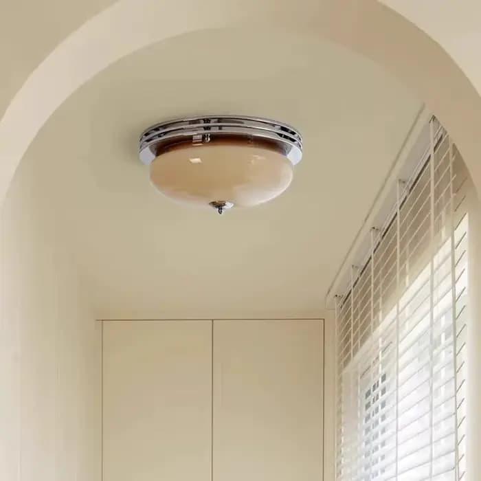 Lampes de plafond en verre Bauhaus style moderne français pour balcon chambre salon et autres pièces d'intérieur