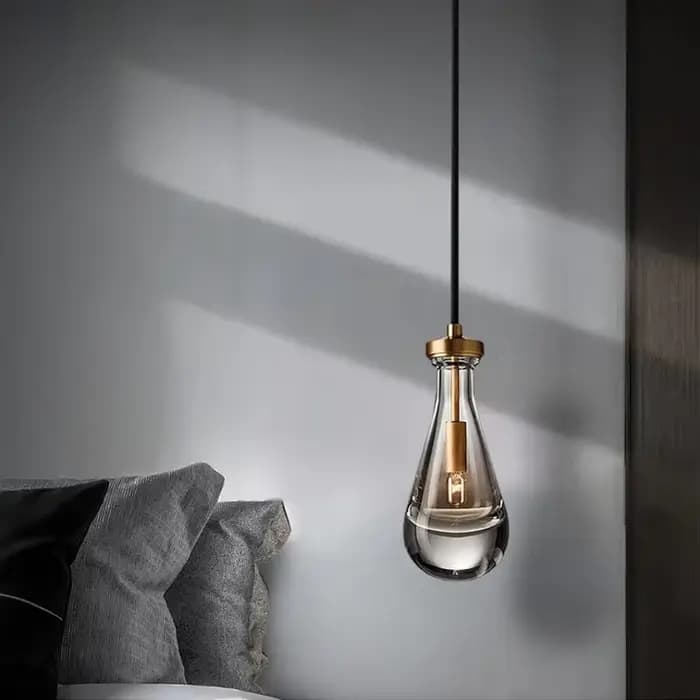 Lampe suspendue en verre au design moderne et luxueux, luminaire décoratif d'intérieur, idéal pour une cuisine, une salle à manger, un salon, une chambre à coucher ou un Bar