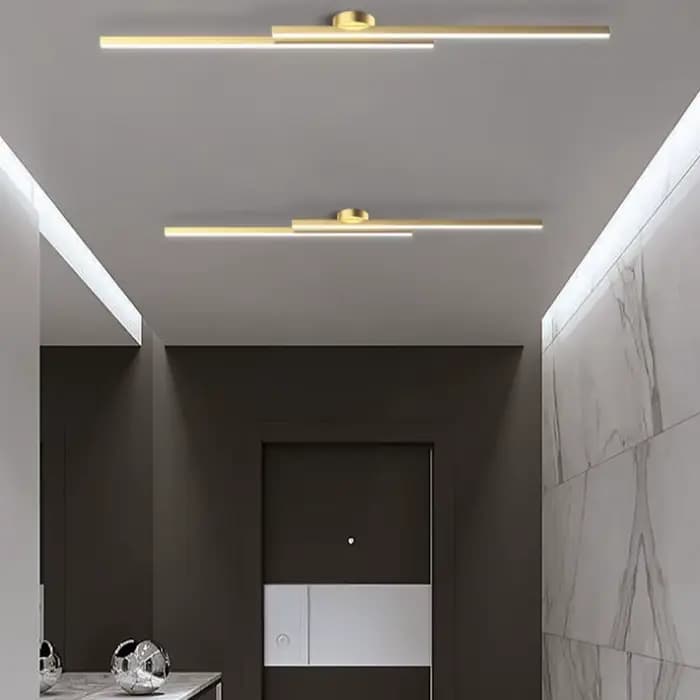 Longue entrée couloir LED plafonniers moderne salon Restaurant lustre créatif vestiaire balcon éclairage à la maison décor