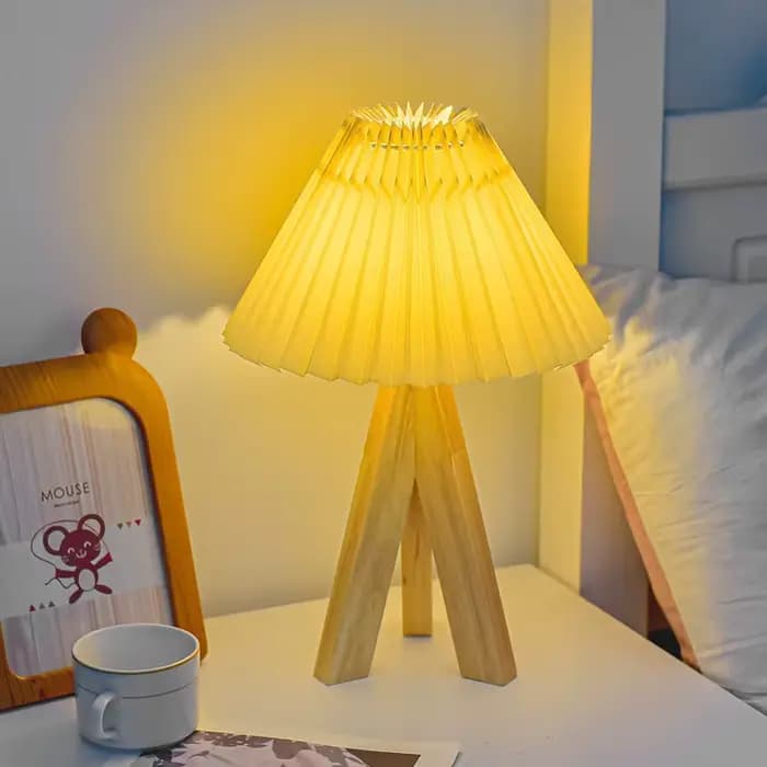 Lampe de table LED à intensité variable avec prise USB, lampe de décoration simple, abat-jour en tissu, éclairage de chevet de chambre à coucher, style chinois