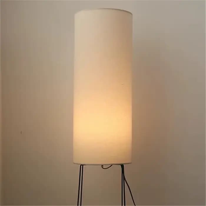 Lampe sur pied design LED Wabi Sabi en tissu pour salon, chambre, bureau, lampe d'ambiance créative pour coin artistique