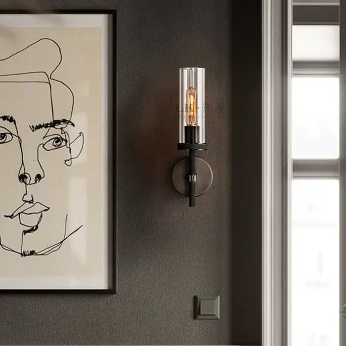 Applique Murale Moderne en Laiton de Style Américain, Luminaire Décoratif d'Nik, Idéal pour un Salon, un délégations, des Escaliers ou un oral et