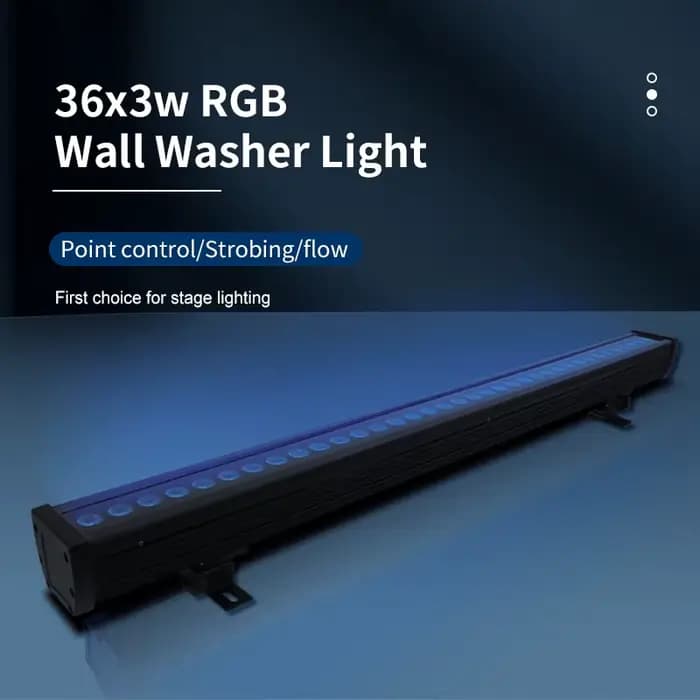 Barre de lavage murale 36x3w RGB LED extérieure étanche lumière de scène éclairage de scène LED effet d'éclairage d'inondation Plaza extérieure