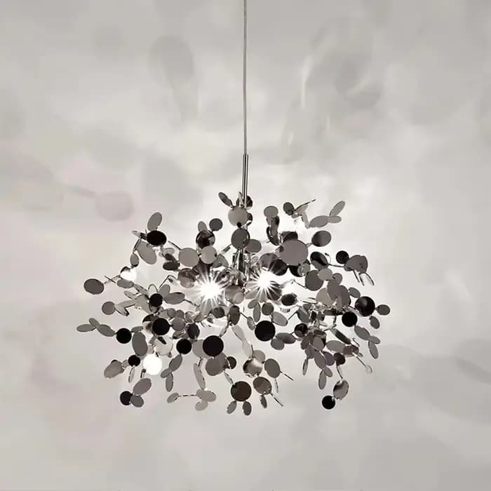 Lampes suspendues modernes en acier inoxydable pour plafond paillettes boutique Bar lampes suspendues Restaurant lustre de luxe décor de chambre Loft