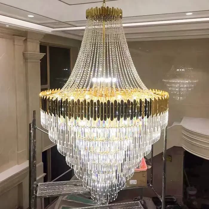 Lustre en cristal de luxe moderne pour salon ou chambre à coucher, plafonniers de décoration intérieure, installation facile, ambiance élégante et confortable