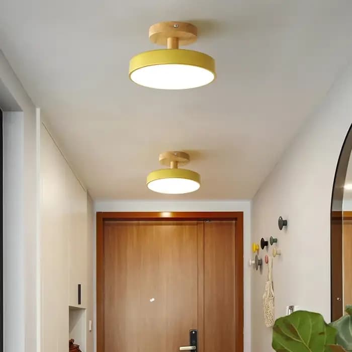 Moderne Macaron LED allée plafonnier lustre couloir escaliers Foyer balcon chambre salle de bain intérieur luminaires Lustre