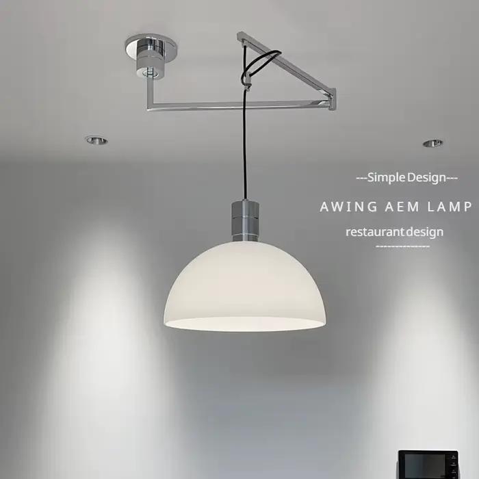 Style minimaliste scandinave suspension réglage rotatif salle à manger suspension lampe d'étude décor maison lustre