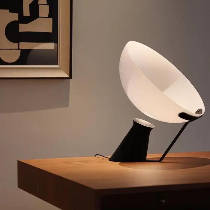 Lampe de table italienne Aida, design créatif, unique, éclairage de bureau, salon, cuisine, îlot, chambre à coucher, lampes de chevet