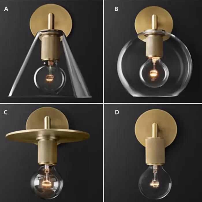 Applique Murale en Verre de Luxe au Design Nordique Post-Moderne, Luminaire Décoratif d'Nik, Idéal pour une Chambre à Coucher ou un oral et