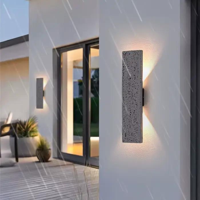LED extérieur porche appliques murales en aluminium extérieur luminaires muraux IP65 lampe étanche pour maison Patio porte Garage Decorat