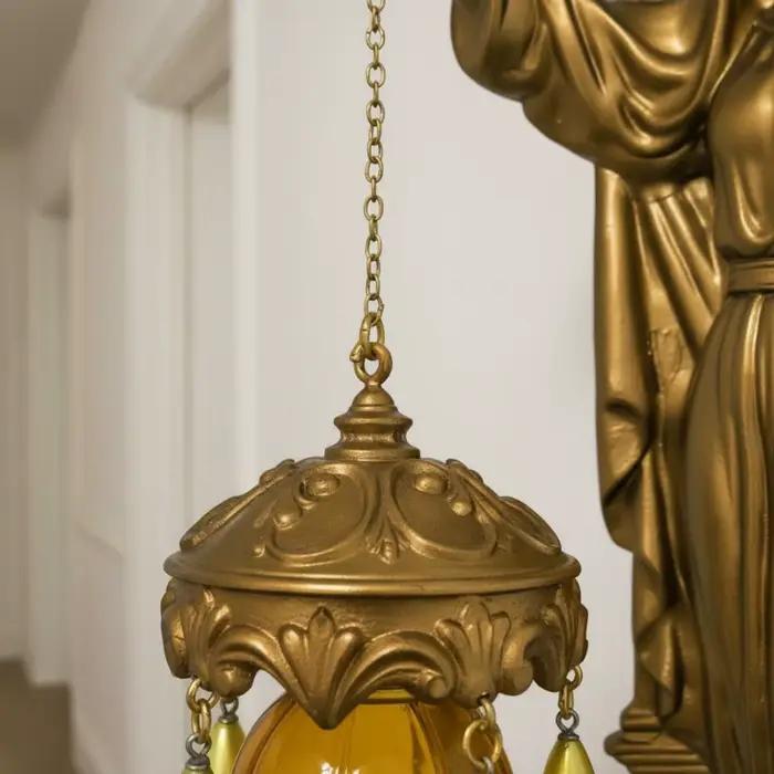 Applique Murale Sirène en Résine, Sculpture Créature Mythique, Lampe Sirène Vintage Bronze, Design Sans Fil, Décoration Maison