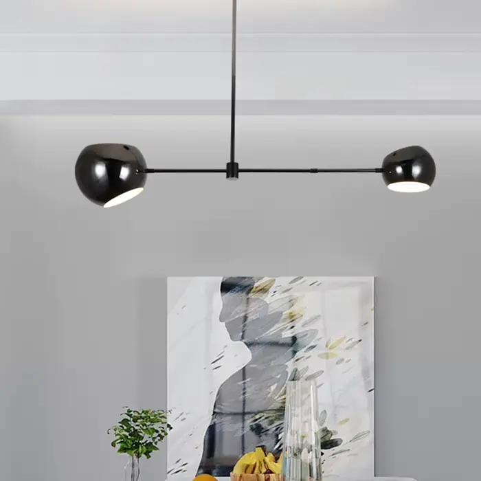 Plafonnier LED Suspendu au Design Artistique Rustique et Minimaliste, Luminaire Décoratif d'Nik, Idéal pour un Loft ou une Chambre à Coucher