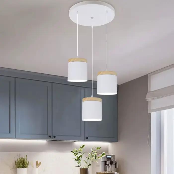 Luminaire suspendu moderne pour table à manger, style nordique, E27, lustre de plafond, restaurant, bar, îlot de cuisine, luminaire décoratif