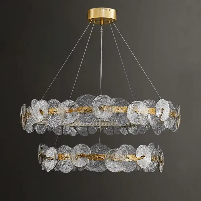 Plafonnier LED Suspendu au Design Moderne, Luminaire Décoratif de Plafond, Idéal pour un Salon, une Chambre à Coucher, une Salle à Manger ou une Cuisine