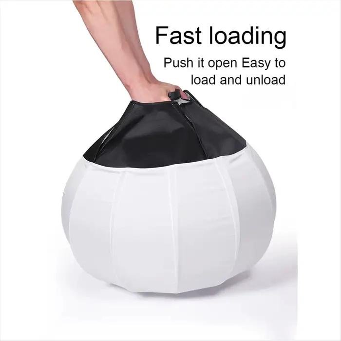 Punctuel- Lanterne Globe 35cm, support de boîte à lumière, anneau diffuseur à boule rapide, modificateur de lumière douce pour la Production de films, prises de vue vidéo
