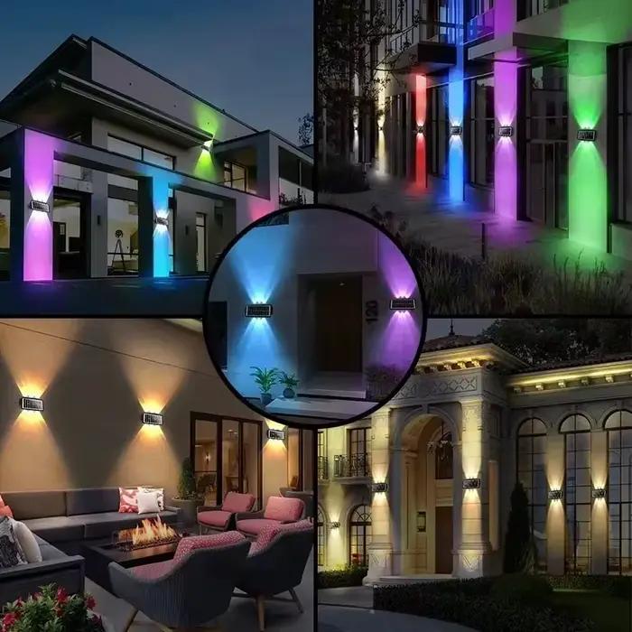 Applique Murale Solaire à LED, Imperméable, Haut et Bas, Éclairage Extérieur, délégations, Cour, Jardin, Décoration