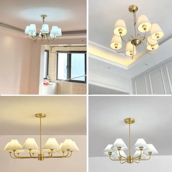 Luxe classique LED lustre lumière salon salle à manger chambre suspension décor à la maison spécial rustique Suspension Luminaire