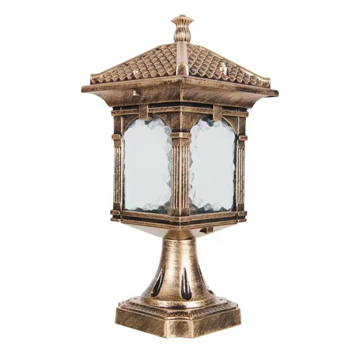 Lumières extérieures de pilier européen, pilier de clôture de cour de jardin, pilier de villa, décoration de couloir de balcon